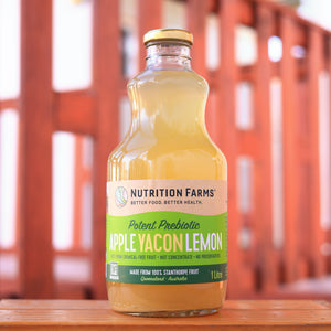 PURE YACON APPLE LEMON JUICE *1L - ORGANIC COLD PRESSED (Not For Post Shipping)