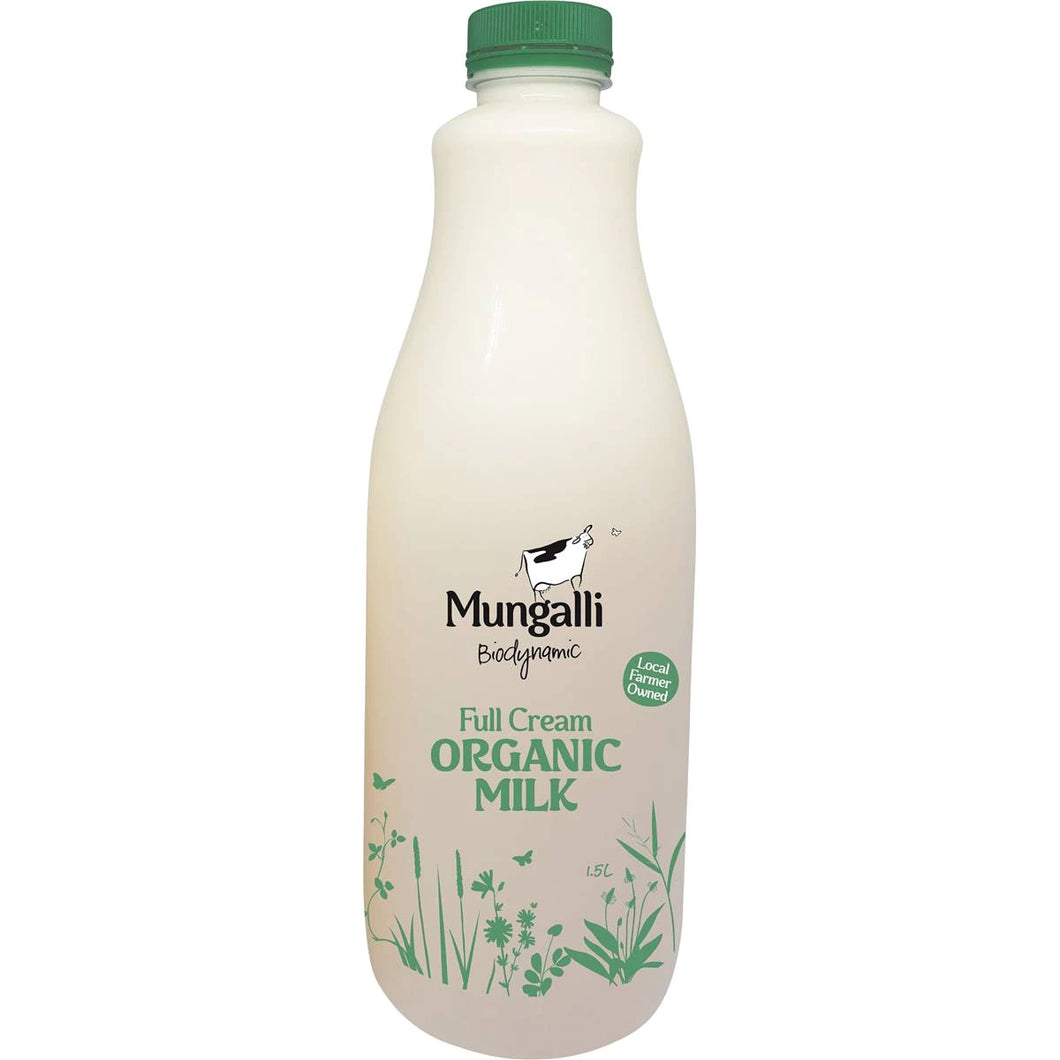 FULL CREAM MILK *1.5L - ORGANIC BIODYNAMIC (MUNGALLI CREEK)