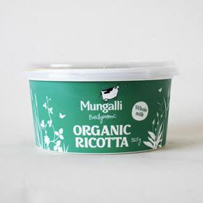CHEESE RICOTTA *325G - ORGANIC BIODYNAMIC (MUNGALLI CREEK)