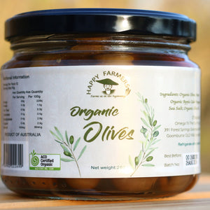 OLIVE in brine - ORGANIC (HAPPY FARMERS)