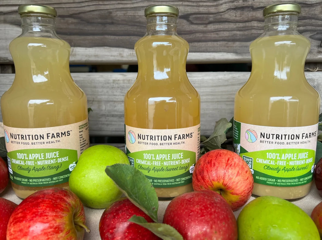 PURE APPLE JUICE *1L - ORGANIC COLD PRESSED (Not For Post Shipping)