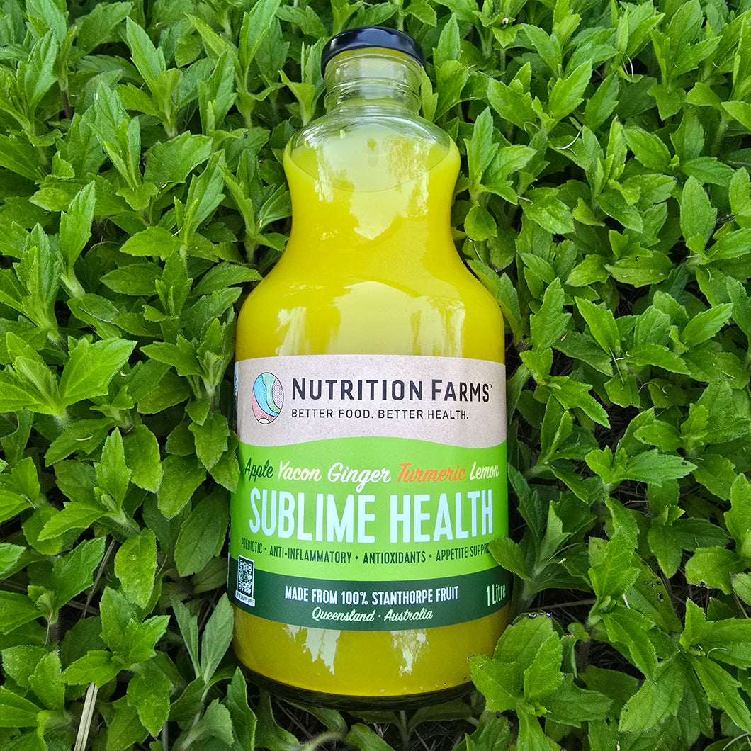 SUBLIME HEALTH JUICE *1L - ORGANIC COLD PRESSED (Not For Post Shipping)