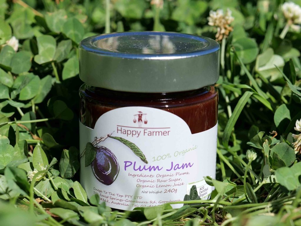 PLUM JAM - CERTIFIED ORGANIC (HAPPY FARMERS)